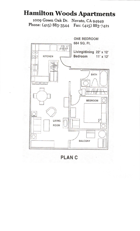 1 bedroom 1 bath floorplan